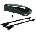 Skibox JUFL580+Alu-Relingträger Tiger XL aufl für für Mitsubishi Outlander PHEV