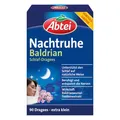 Abtei Nachtruhe Baldrian Schlaf-Dragees N - pflanzliches Arzneimittel für erholsamen und gesunden Schlaf sowie bei nervlicher Belastung - ohne Gewöhnungseffekt - 1 x 90 Dragees