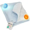 Herlag Matratzenauflage 140x200cm - 2-in-1 Wendeauflage mit Sommer- & Winterseite - Ganzjähriger Matratzenschoner - Cooling-Gewebe & Micro-Flanell - Waschbar & Trocknergeeignet - Öko Tex 100