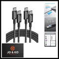 USB C Kabel, [2 Stück 1,8m] 100W Ladekabel USB C, USB C auf USB C Kabel für i...