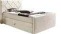 Boxspringbett HOME AFFAIRE "Atlanta", beige (creme), B:110cm L:221cm