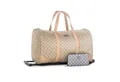 Carla Faustini Handgepäck-Trolley Reisekoffer Reisetasche Stoffkoffer Rollkoffer Koffer, 2 Rollen, inkl. Geldbeutel 48 x 28 x 25 cm