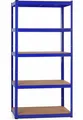Stagecaptain HR-175 BU Heavyrack Lagerregal - 5 variabel montierbare Böden - Lackierte Metallkonstruktion - auch als Werkbank umbaubar - Tragkraft pro Boden: 175 kg - Tragkraft gesamt 875 kg - Blau