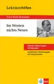 Lektürehilfen \"Im Westen nichts Neues\" ~ Erich M. Remarque ~  9783129230879