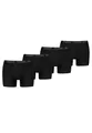 PUMA Boxer Boxershorts Men Herren Everyday Unterhose Unterwäsche 4er Pack, Farbe:Black/Phantom, Bekleidungsgröße:S
