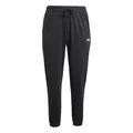 adidas Damen Essentials 3-Stripes French Terry Cuffed Pants, Black/White, L