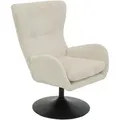 Sessel - beige - Breitcord - 360° drehbar