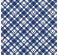 HOME FASHION Papierserviette RP 20 Servietten Plaid with Deers blue Hirsche auf Karo blau 33x33cm, (20 St)