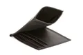 Money Clip Geldscheinklammer Schnapp-Kleingeldfach LEAS in Echt-Leder, schwarz