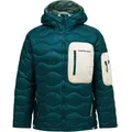 Peak Performance Herren Helium Utility Down Hoodie Jacke (Größe S, tuerkis)