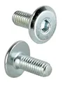 woplus Flachkopfschrauben Möbelschrauben Möbelverbinder Stahl Verzinkt M6 x 16mm Flachkopf Antrieb:Innensechskant SW4 (10 Stück M6 x 16mm)