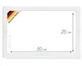 MAUL Whiteboard MAULprimo 20 x 30 cm | flache Magnettafel | Magnethaftend, beschriftbar und trocken abwischbar | Montage in Quer- und Hochformat | Weiß