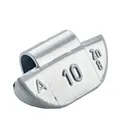 100x Schlaggewicht Gewicht Typ 63 für Alufelge, 10g, Zink, silber 3663-0102-151