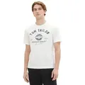 TOM TAILOR T-Shirt mit großem Logofrontprint weiß XL (54)