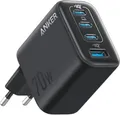 Anker Zolo Charger 70W Ladegerät 4-Port 3x USB-C 1x USB-A GaN Schwarz