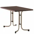 Boulevard-Klapptisch, 115x70x72 cm champagner Stahrohrgestell Mecalit-Pro-Platte