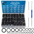 ZDBB 1280 Stück 24 Größe Gummi O-Ring-Sortiment Kit mit Pick und Haken Set für Hochdruckreiniger Wasserhahn Sanitär OD 6mm-28mm