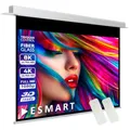 ESMART Expert CSX Deckeneinbau-Leinwand 239 cm Bild 187 x 140 cm (92") 4:3 | Infrarot Fernbedienung | Trigger-Steuerung | Heimkino elektrische Beamer Motor Projektions-Leinwand