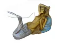 Design Tisch Meerjungfrau mit Glas Figur Statue Skulptur Figuren Skulpturen Neu
