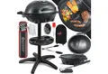 KESSER Elektro-Standgrill, elektrischer Grill Set mit Deckel, Thermometer & Antihaftbeschichtung