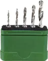 Wiha 28026 Kombigewindebohrer-Set 5teilig metrisch M3, M4, M5, M6, M8 Rechtsschneidend DIN 3126 HSS 1St.