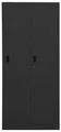 vidaXL Kleiderschrank Anthrazit 80x50x180 cm Stahl