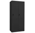 vidaXL Kleiderschrank Kleiderschrank Anthrazit 80x50x180 cm Stahl (1-St)