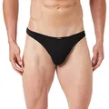 Bruno Banani Herren String Check Line 2.0 Tanga, per Pack Schwarz (Schwarz Karo 125), XX-Large (Herstellergröße: XXL)