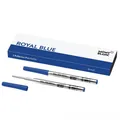 2x Montblanc Ballpoint/Kugelschreiber Mine (Breit) Royal Blue/Blau Refill/Ersatz