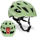 PUKY Helmet S Grün | Kinder Fahrradhelm 48-55 cm | Leichtgewicht 220g | Maximaler Schutz & Belüftung | 360° Sichtbarkeit durch Licht-Modul | Ideal für Sicherheit und Komfort auf dem Fahrrad