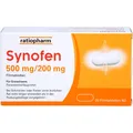 Synofen 500 mg Paracetamol / Ibuprofen 200 mg 20 Stück Tabletten PZN 18218515