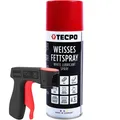 WEISSES FETTSPRAY SPRÜHFETT 1x 400ml KORROSIONSSCHUTZ SCHMIERMITTEL + SPRÜHER