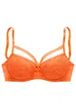 LASCANA Schalen-BH mit modischer Zick-Zack-Spitze im Balconnet-Schnitt, Dessous, clementine