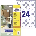 Avery-Zweckform L3415-10 Universal-Etiketten Ø 40 mm Papier Weiß 240 St. Perm...