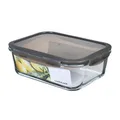 OVEN GLASS Frischhaltedosen Glas mit Deckel | 2L | 25,1 x 18,9 x 8,8 cm | Bor...