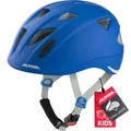 ALPINA Ximo L.E. - Leichter, Sicherer &Bruchfester Fahrradhelm, mit optionalen LED-Licht, Für Kinder, Blue, 49-54 cm