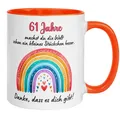 Tasse 61 Geburtstag Frau – „Du machst die Welt besser“ – Geburtstagsgeschenk