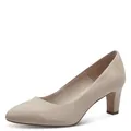 Tamaris Damen Klassische Pumps, Frauen Pumps,TOUCHit-Fußbett,trage-Komfort,weit,Weite,Silber,Silber,schwarz,blau,fashletics,Ivory,36 EU