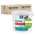 Chlorgranulat Schnelllöslich 8x5kg von BAYZID 56% Pool Stoßchlorung Desinfektion