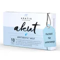 Arktis BioPharma Arktibiotic® Akut Probiotika in Apothekenqualität 10 Kapseln – Während & Nach Antibiotika – 4 Stämme, Vegan, Apothekenqualität – Reise Probiotika mit Saccharomyces boulardii & Zink