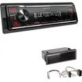 Kenwood KMM-BT209 1-DIN Autoradio Bluetooth USB AUX-In Short Body mit Einbauset für Volkswagen VW Polo 9N ISO