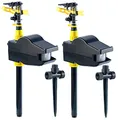 Exbuster Wasserstrahl Tierschreck: 2er Pack Wasserstrahl-Tiervertreiber, Bewegungsmelder, (Katzenschreck Bewegungsmelder, Wassersprüher mit, Hund)
