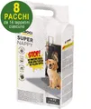 112 SuperNappy Active Charcoal Hundehygienematten 84x57 cm - 8 Packungen Croci