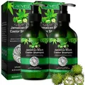 ALIVER Haarshampoo Shampoo Rizinusöl Kopfhaut Pflege Haarwachstum Vegan Aliver, 2-tlg., Vegan