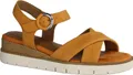 Tamaris 28202-606 Keilsandalette, Damen, Sandale, Leder, Orange - Damenschuhe Sandalette / Sling, Rot, leder