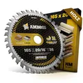 HM Kreissägeblatt 165x20 16 Z36 Wechselzahn für Akku Holz - Feinschnitt. AMBOSS WERKZEUGE® Sägeblatt 165mm +Reduzierring 16 20mm. 165x20 165x16 komp. zu Bosch GKS 18v-57g. GKT 55 GCE Makita SP6000
