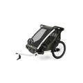 Thule Chariot Lite 2er Double Multisport Fahrradanhänger Anhänger Vintage Grün