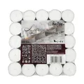 Hofer - Kerzen Teelichter, tealight ohne duft, 100 Stück Set, in Metallhülsen, bis zu 4h Brenndauer, Durchmesser 38 mm, Farbe weiß, Tropffrei Wachskerzens, Hergestellt in Österreich