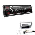 Kenwood Autoradio Bluetooth USB für Opel Astra H Twin Top matt chrom mit Canbus