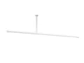 KS Handel 24 Duschvorhangstange Alu Gardinenstange 4m extra lang Weiss 250-400cm inkl. Deckenhalterung